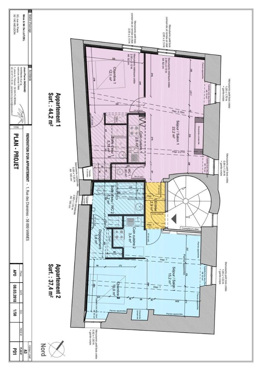 Henri & Henriette - Vannes 7 Pers Centre Historique Eksteriør billede
